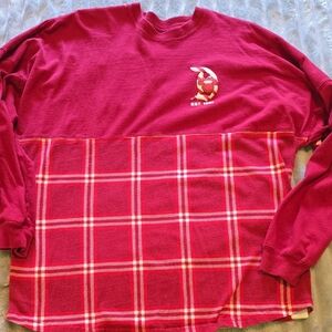 Disney Red Plaid Snack Spirit Jersey